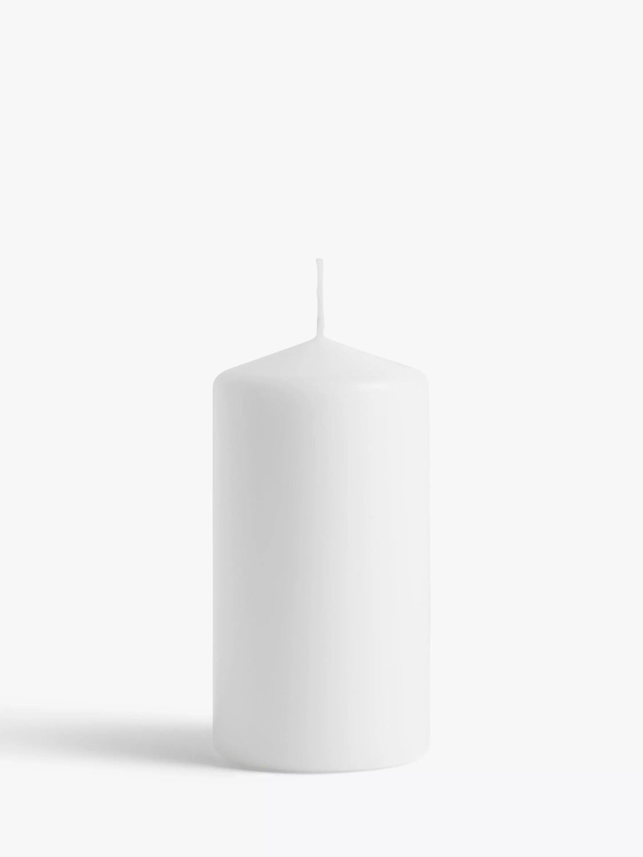 John Lewis pillar candle white 532g (British brand)