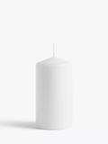 John Lewis pillar candle white 532g (British brand)