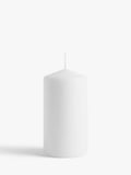 John Lewis white pillar candle 354g, UK version