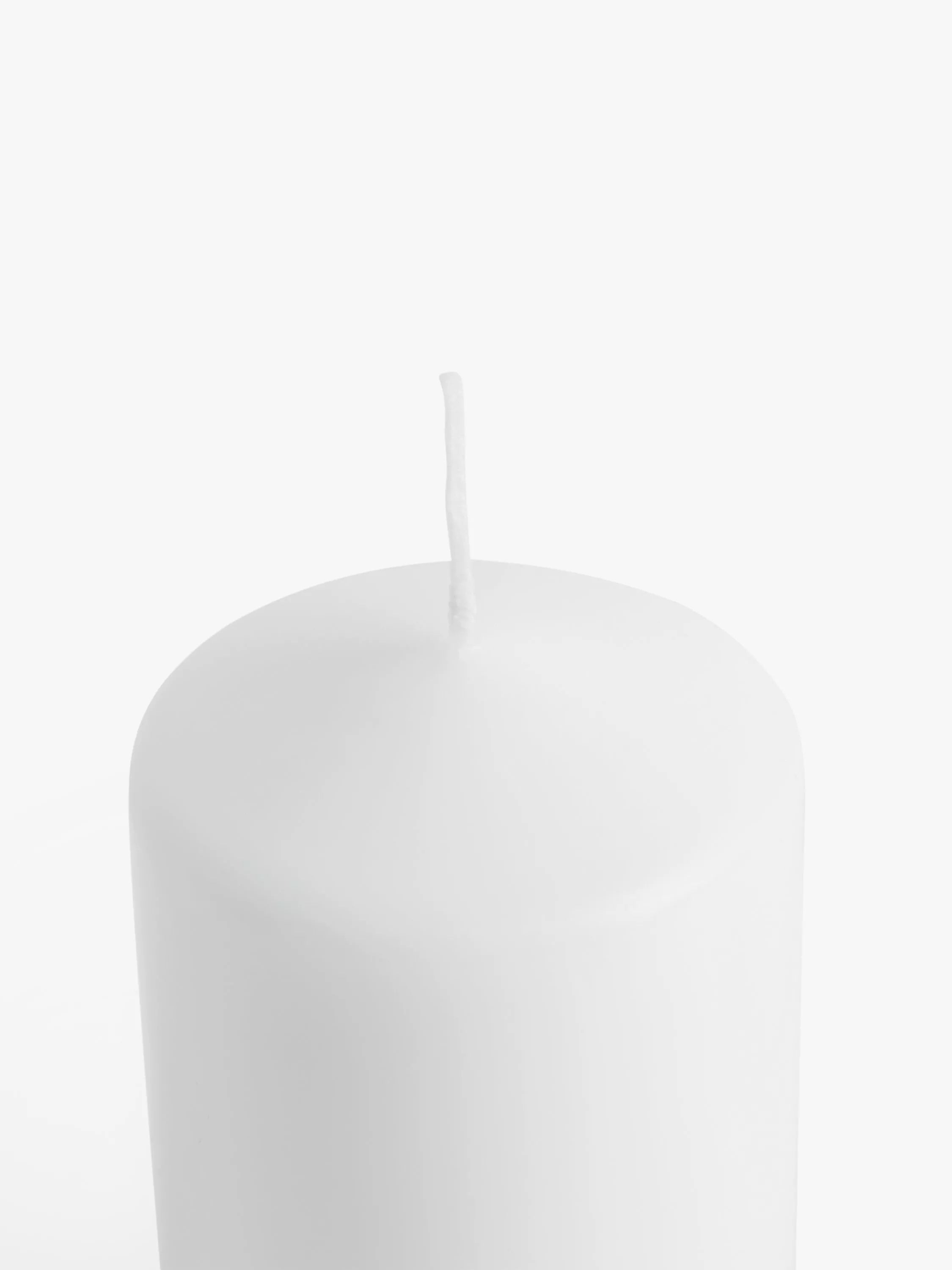 John Lewis white pillar candle 354g, UK version