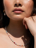 Dower & Hall drop earrings with freshwater pearl charm and 1.5cm hoop, UK version