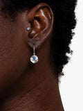 Dower & Hall sapphire drop earrings sterling silver - British product