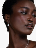 Dower & Hall sapphire drop earrings sterling silver - British product