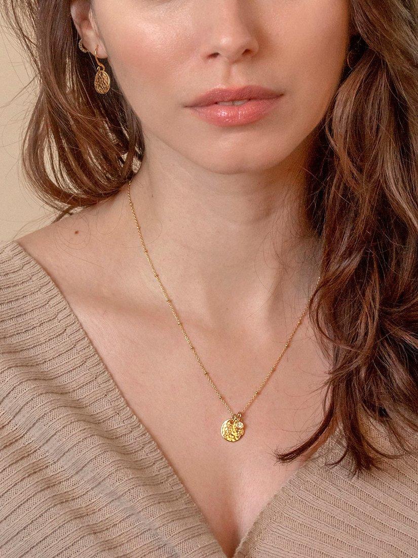 Dower & Hall sapphire pendant necklace 46cm - British product