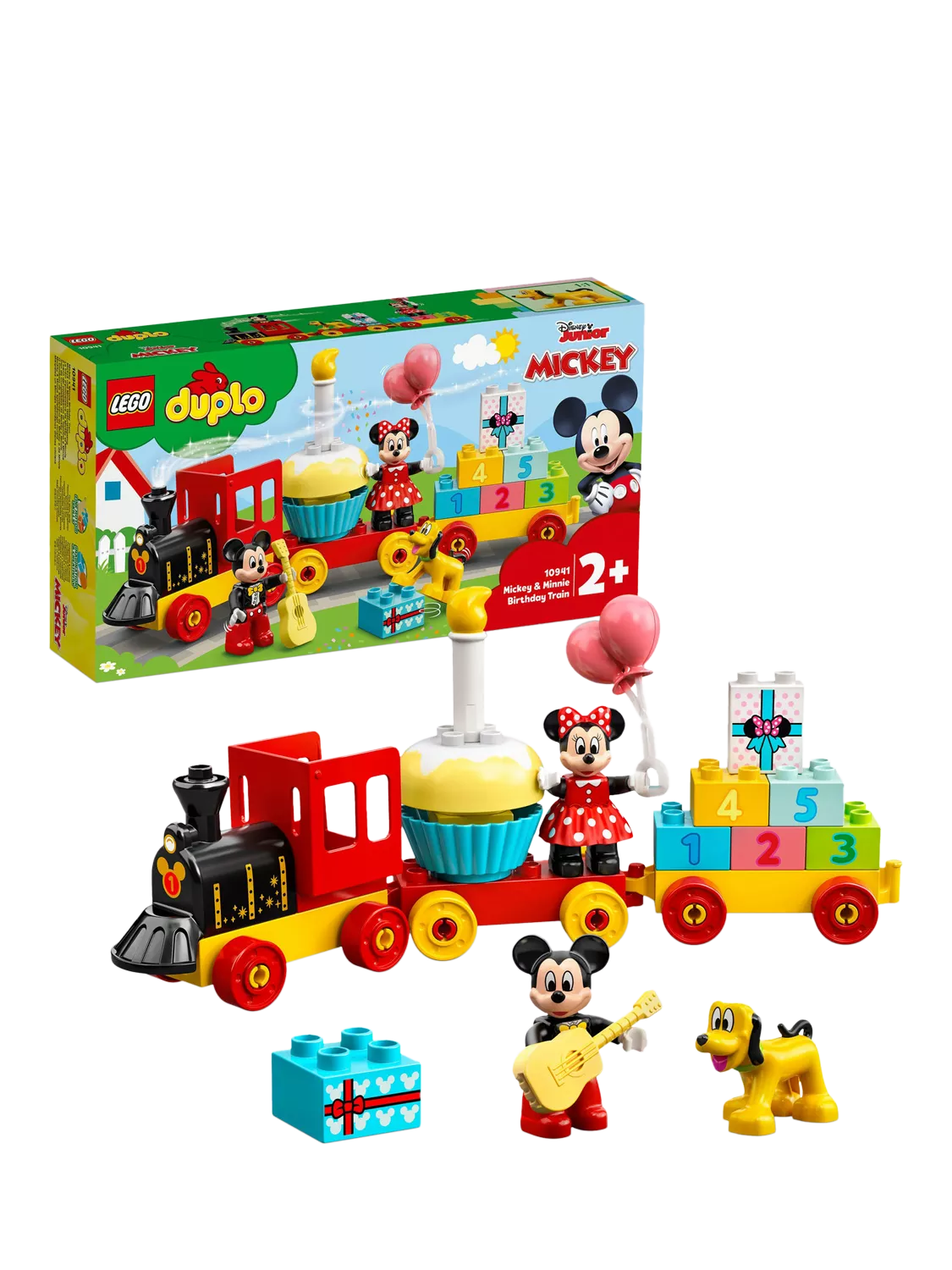 LEGO DUPLO Mickey & Minnie Birthday Train toy set for ages 24 months and up, UK version
