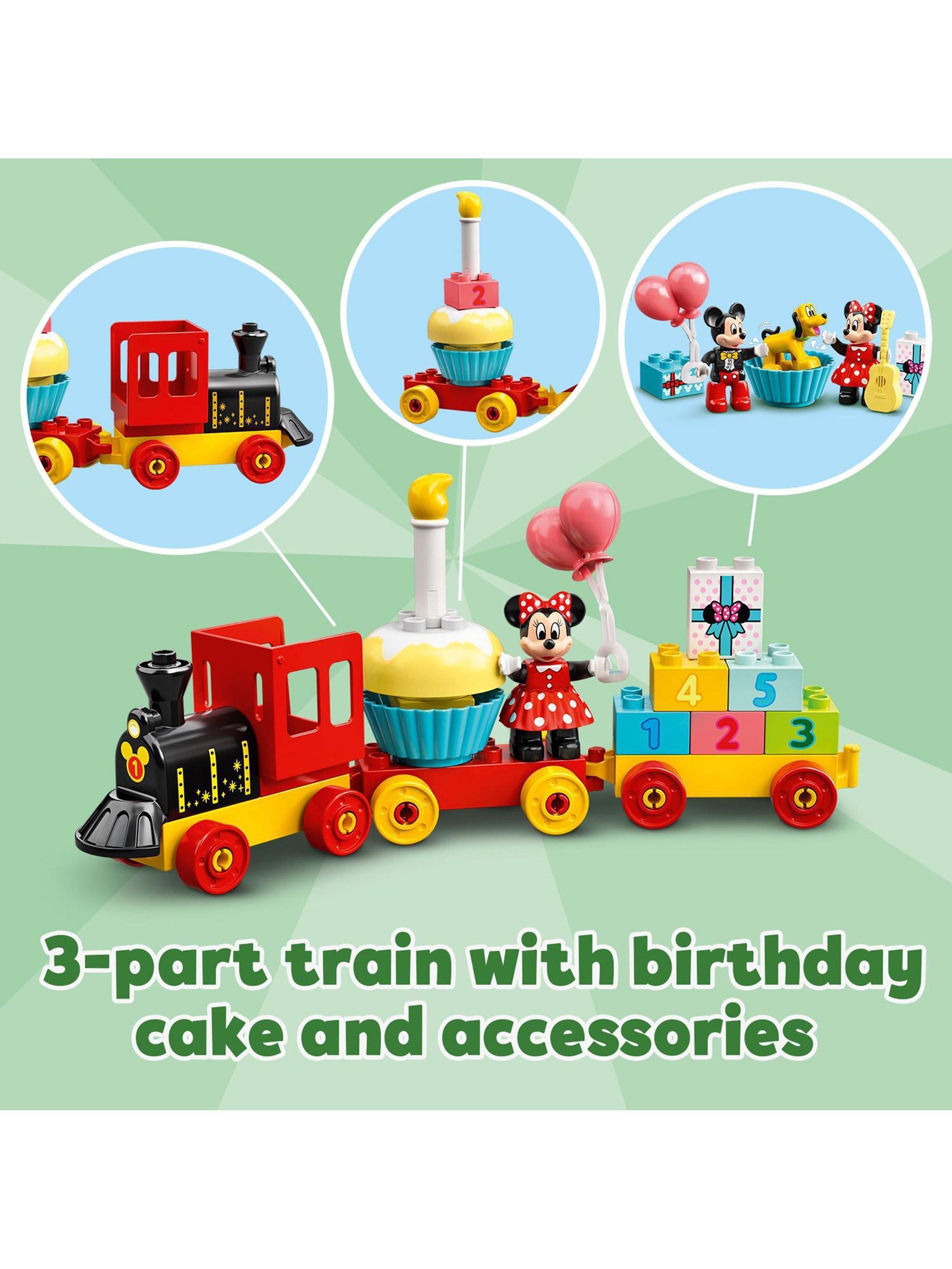 LEGO DUPLO Mickey & Minnie Birthday Train toy set for ages 24 months and up, UK version