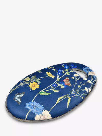 John Lewis Genouillère de jardin en mousse à mémoire de forme avec imprimé British Meadow RHS, bleu marine - Acheter en ligne sur McGrocer