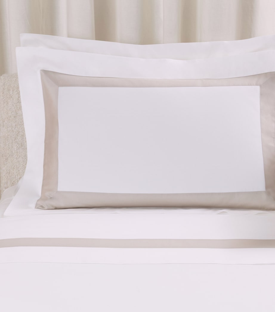 Frette Cotton Breeze Border Oxford pillowcase 51x71cm - British product