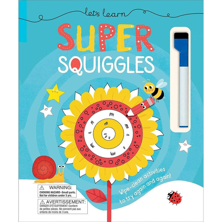 Let's Learn Wipeclean Board Book, imported from the UK