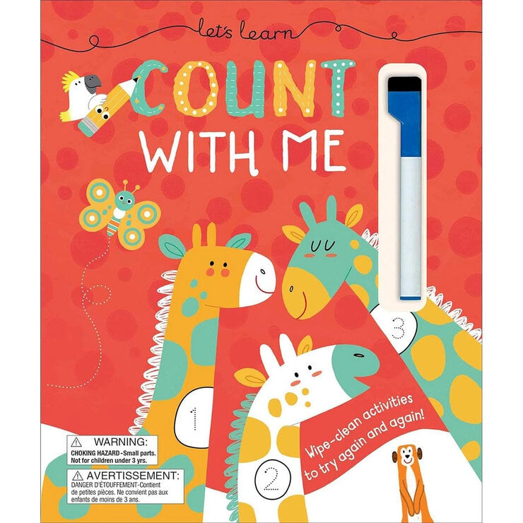 Let's Learn Wipeclean Board Book, imported from the UK