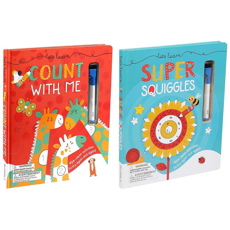Let's Learn Wipeclean Board Book, imported from the UK