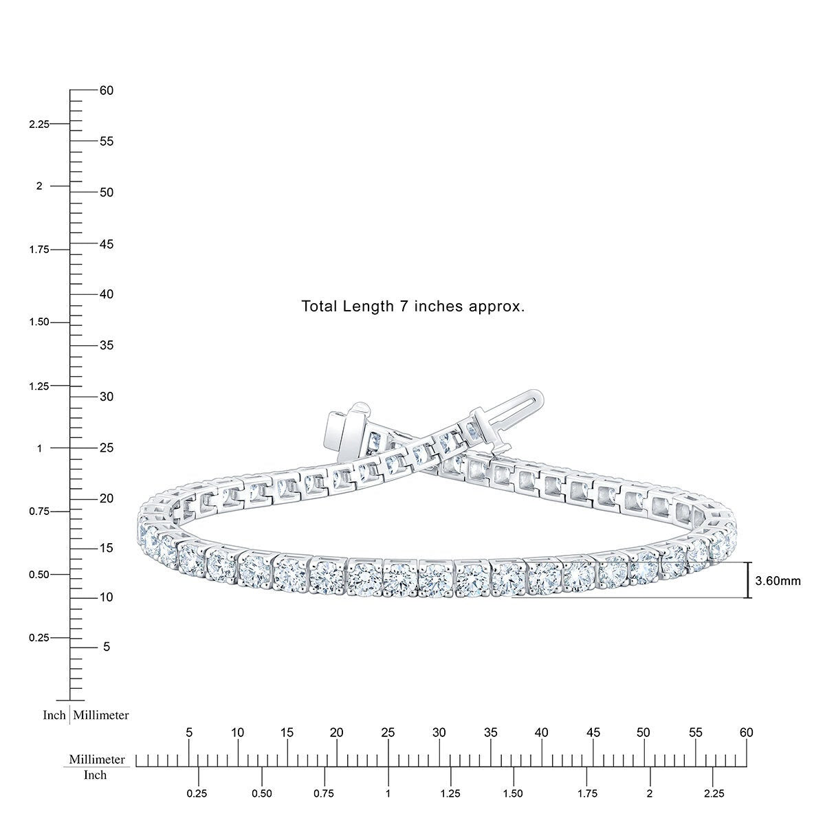 Costco diamond tennis bracelet 7ct round brilliant, imported from the UK