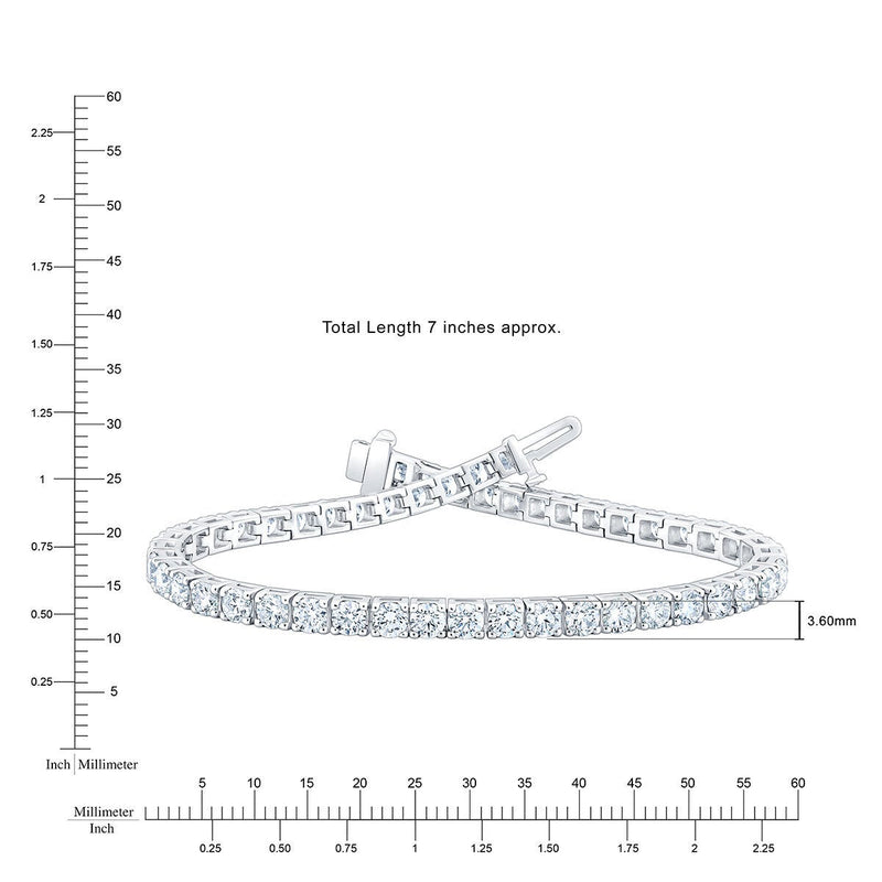 Costco diamond tennis bracelet 7ct round brilliant, imported from the UK
