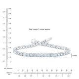 Costco diamond tennis bracelet 7ct round brilliant, imported from the UK