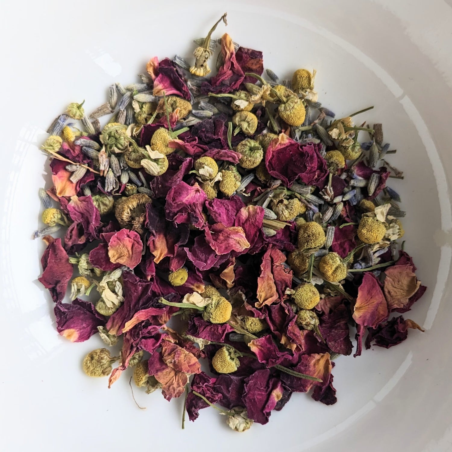 Rose Chamomile Lavender sleep tea loose leaf 40g, imported from the UK