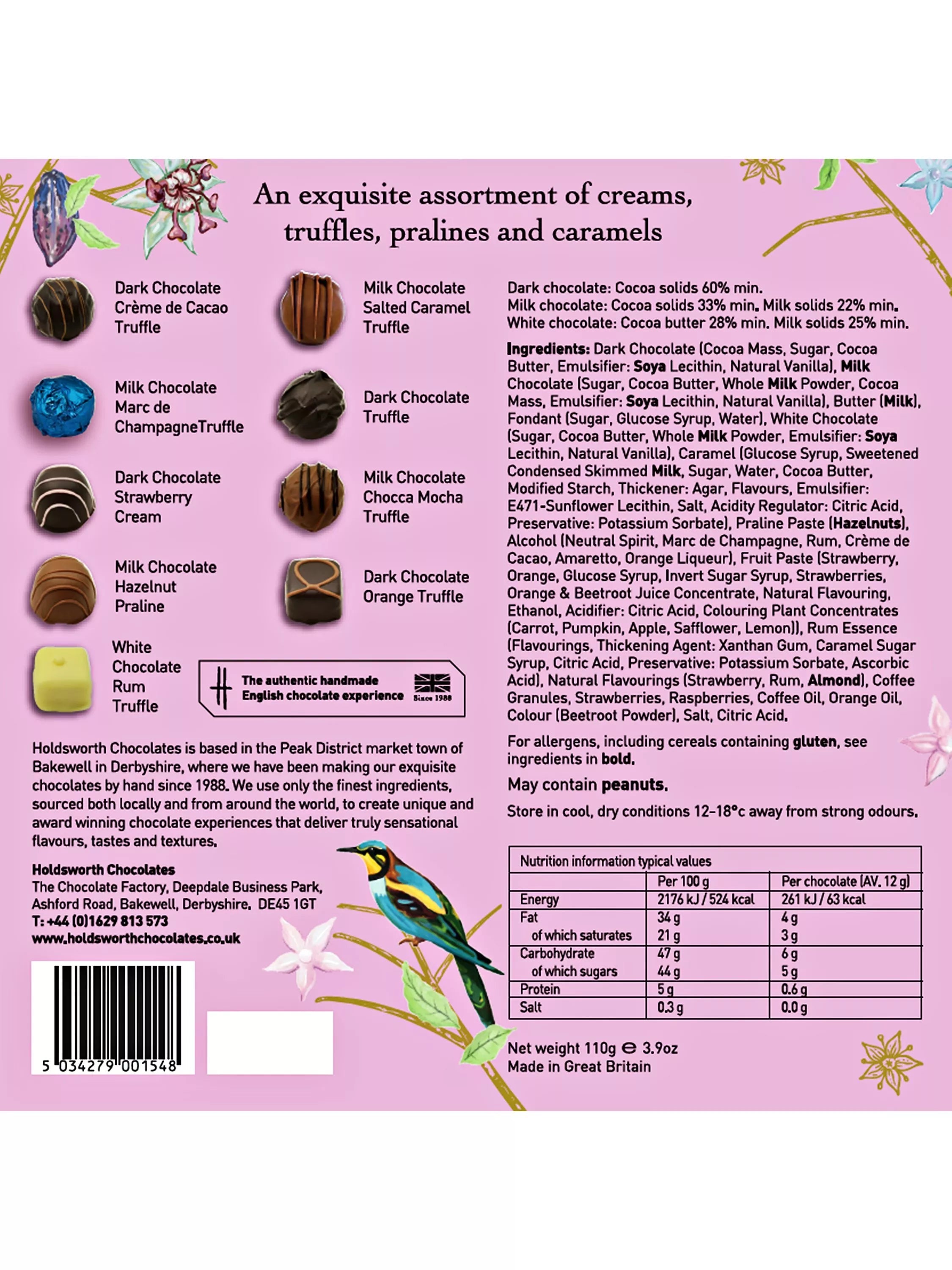 Holdsworth With Love Chocolate Assortment 110g, UK version
