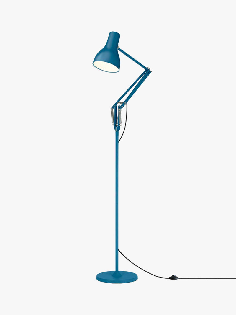 Anglepoise Type 75 Margaret Howell floor lamp in Saxon Blue - British product