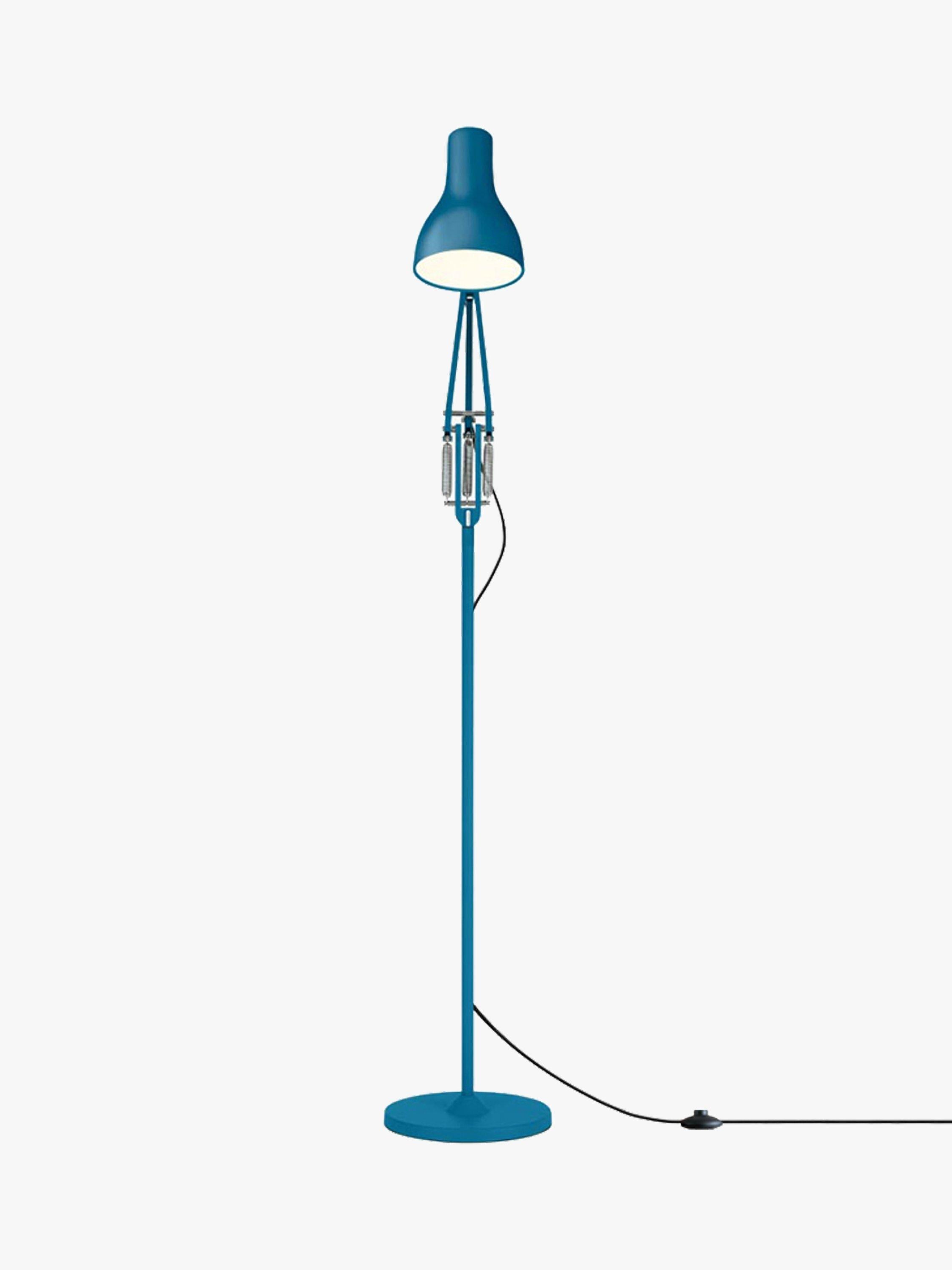 Anglepoise Type 75 Margaret Howell floor lamp in Saxon Blue - British product