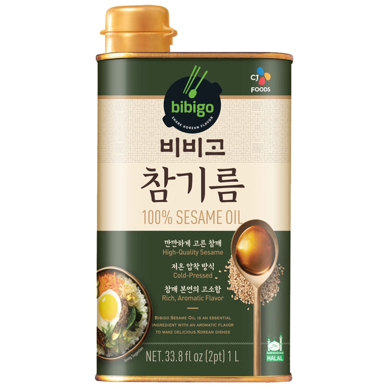 Bibigo 100% sesame oil 1L - British product