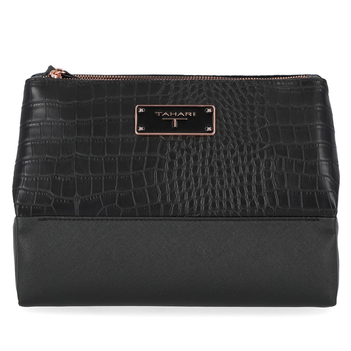 Tahari toiletry bag with three clear sections - British product