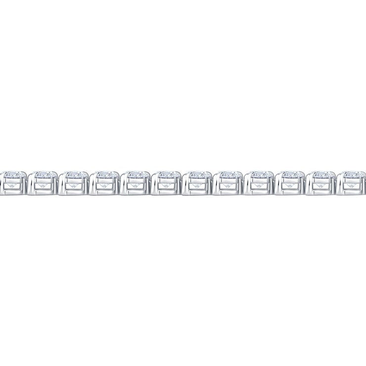 diamond tennis bracelet 6.00ctw 18ct white gold, imported from the UK