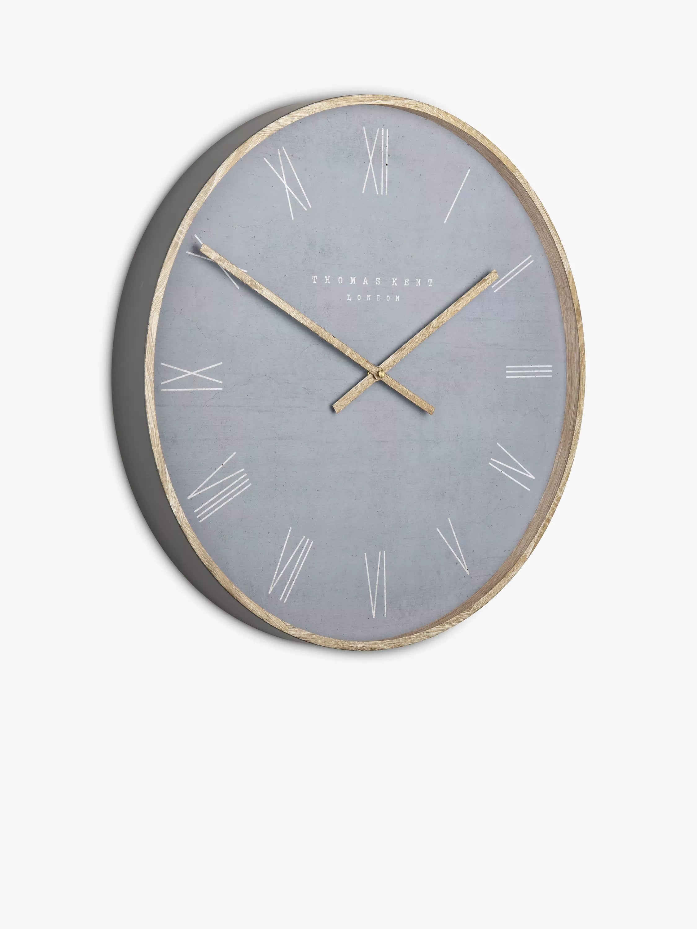 Thomas Kent Nordic Roman numeral wall clock 53cm, UK version