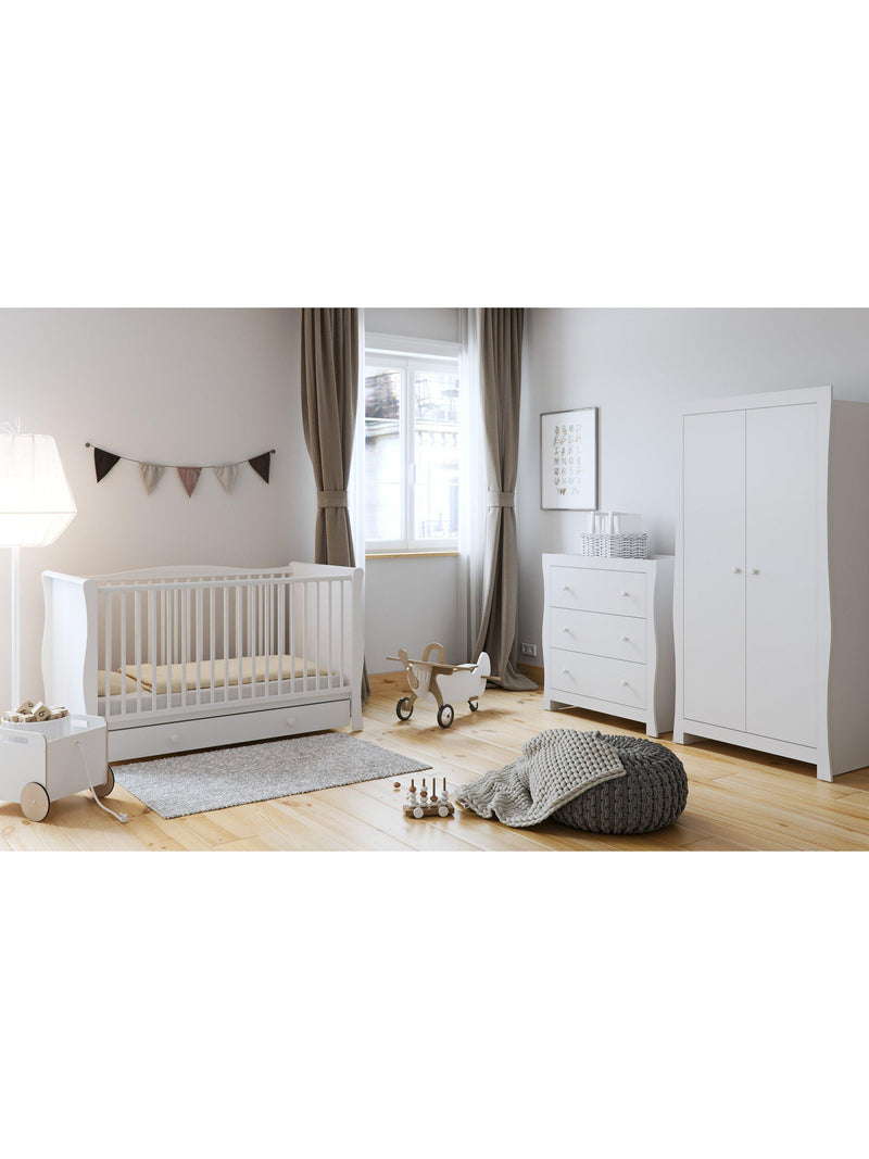 Little Acorns sleigh cot bed baby furniture - British product