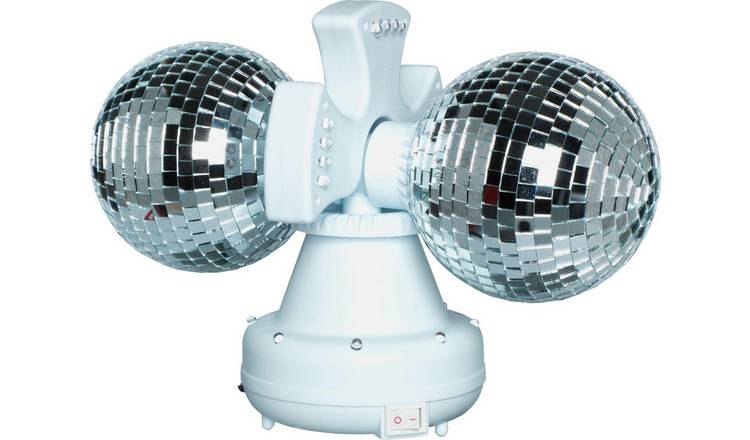 Twin rotating disco ball lamp 31cm (British brand)