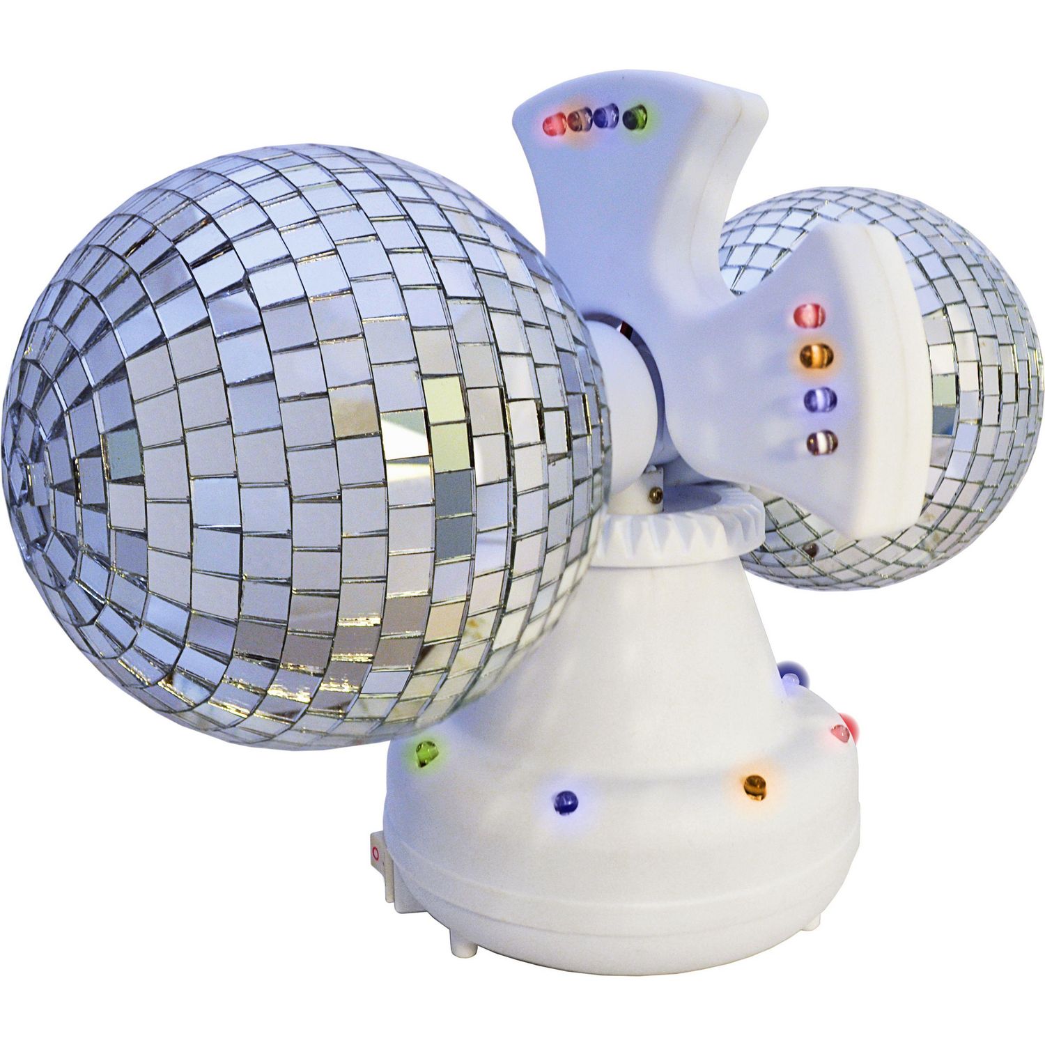 Twin rotating disco ball lamp 31cm (British brand)