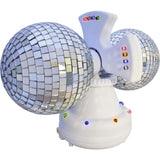 Twin rotating disco ball lamp 31cm (British brand)