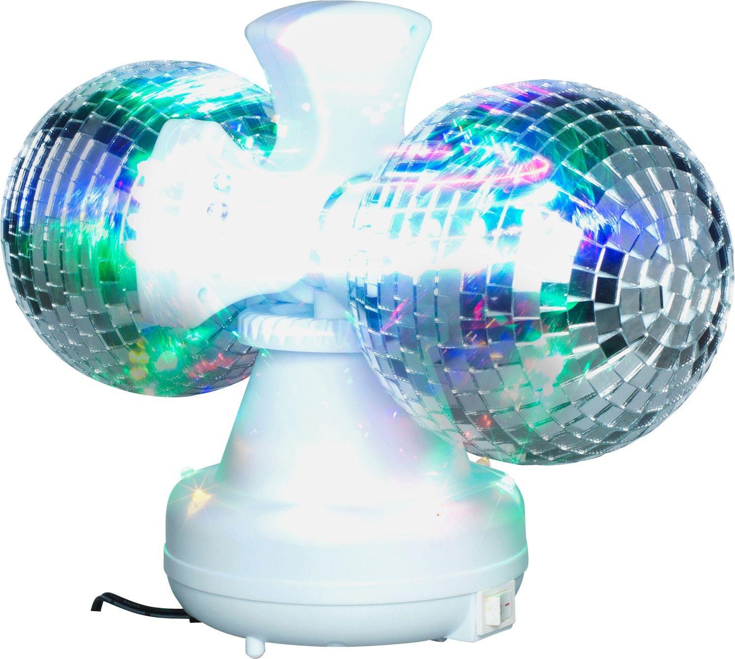 Twin rotating disco ball lamp 31cm (British brand)