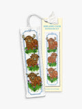 Textile Heritage Highland Coos bookmark cross stitch kit, UK version