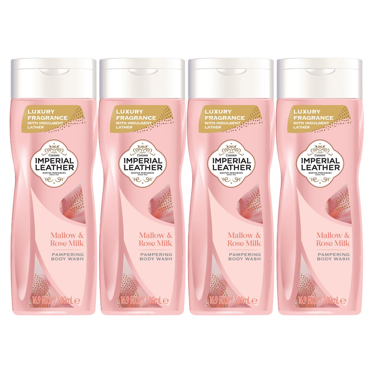 Imperial Leather Body Wash (Pampering & Moisturising) 4 x 500ml