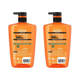 Men's Carbon and Hydra Energetic Shower Gel Twin Pack, 2 Litres Each