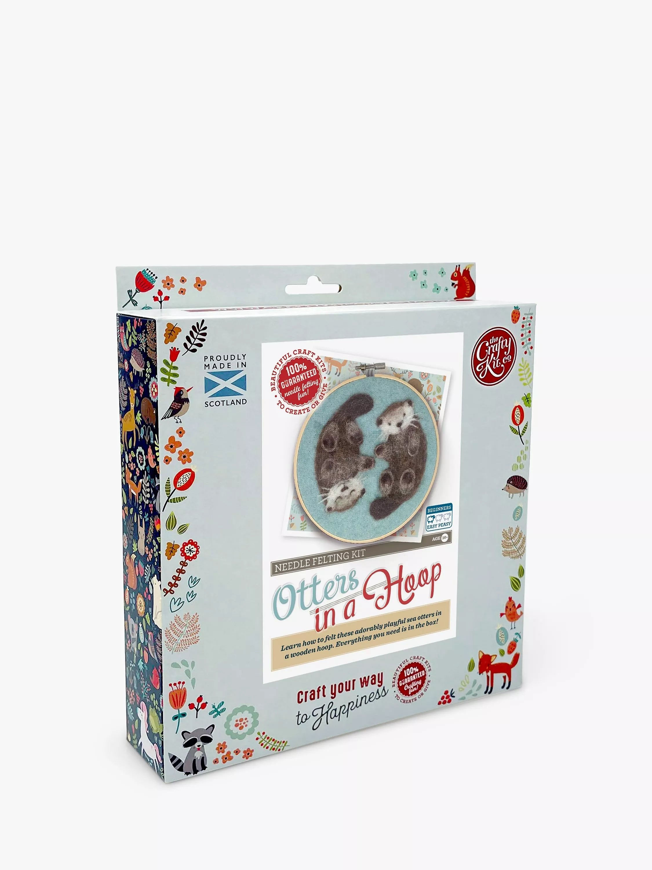 Crafty Kit Company needle felt otter kit 15cm, imported from the UK