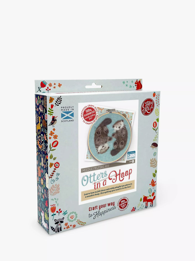 Crafty Kit Company needle felt otter kit 15cm, imported from the UK