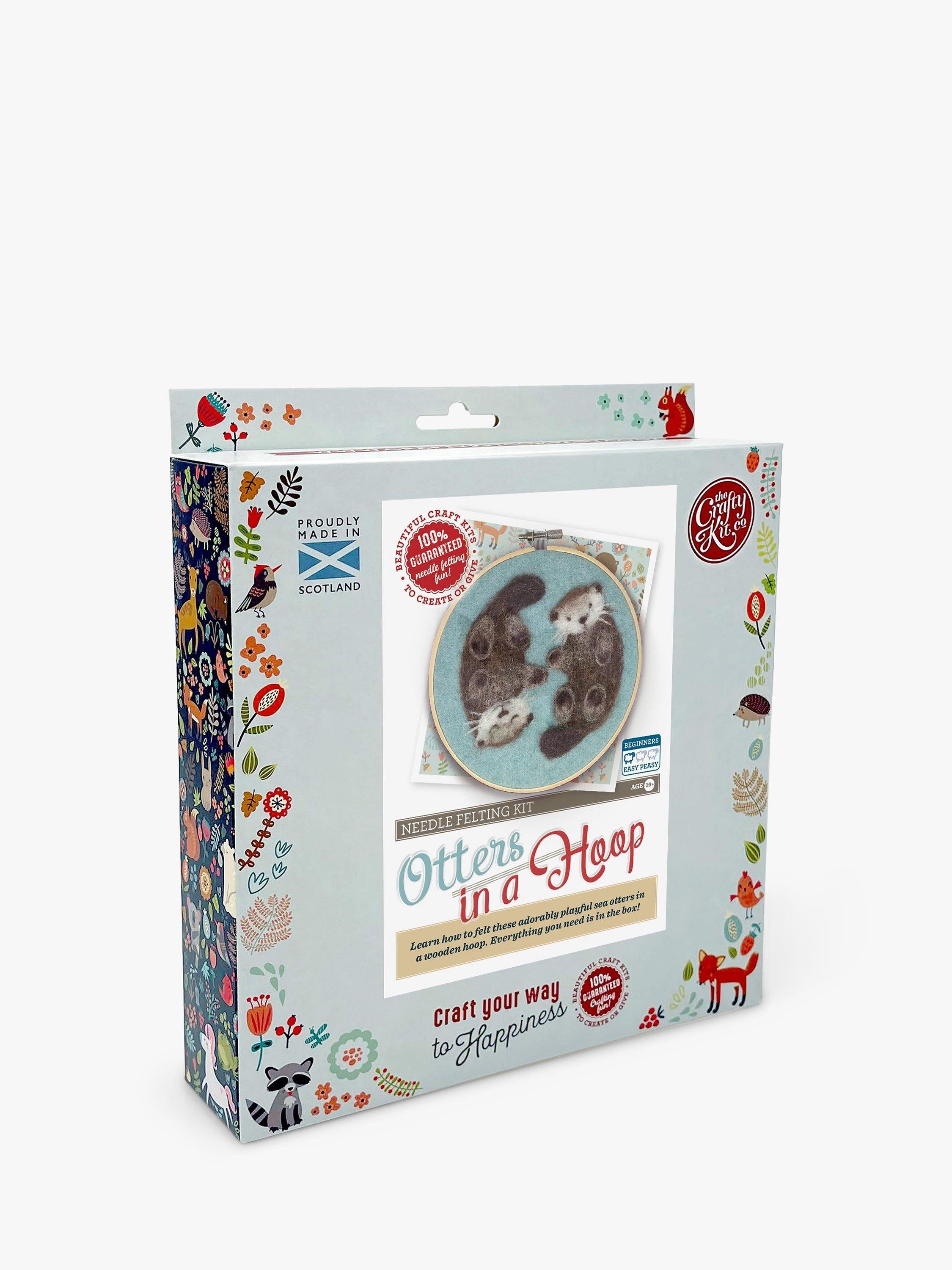 Crafty Kit Company needle felt otter kit 15cm, imported from the UK