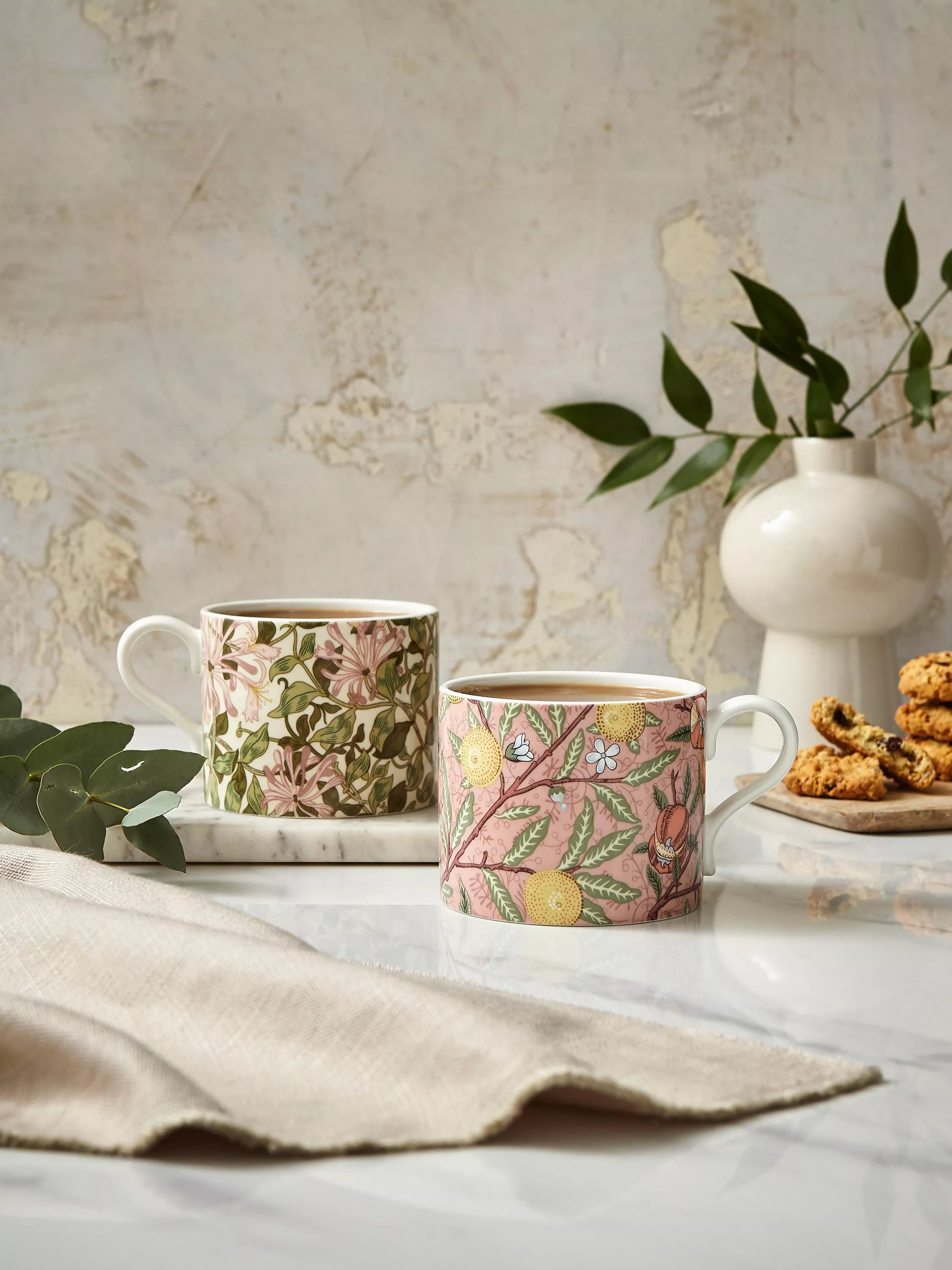 Morris & Co. mugs set Fruit Honeysuckle 340ml, imported from the UK