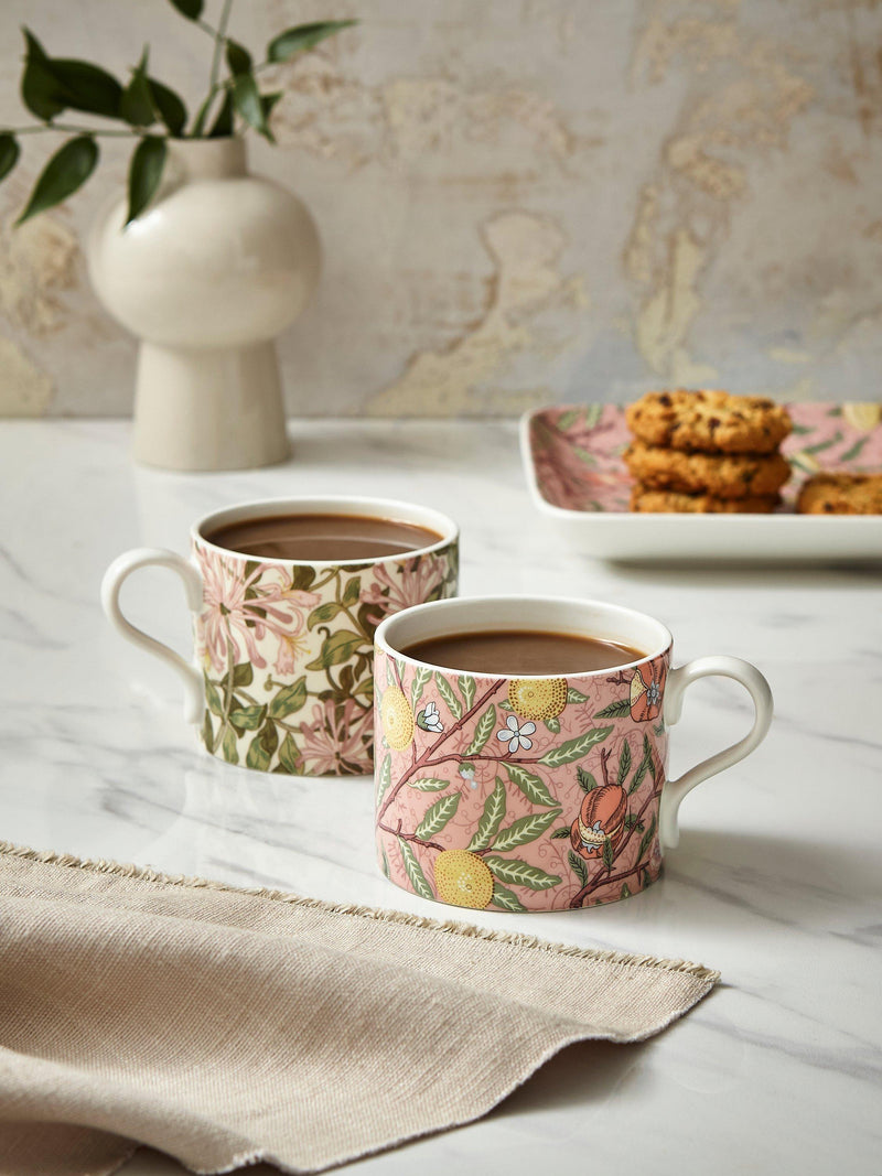 Morris & Co. mugs set Fruit Honeysuckle 340ml, imported from the UK