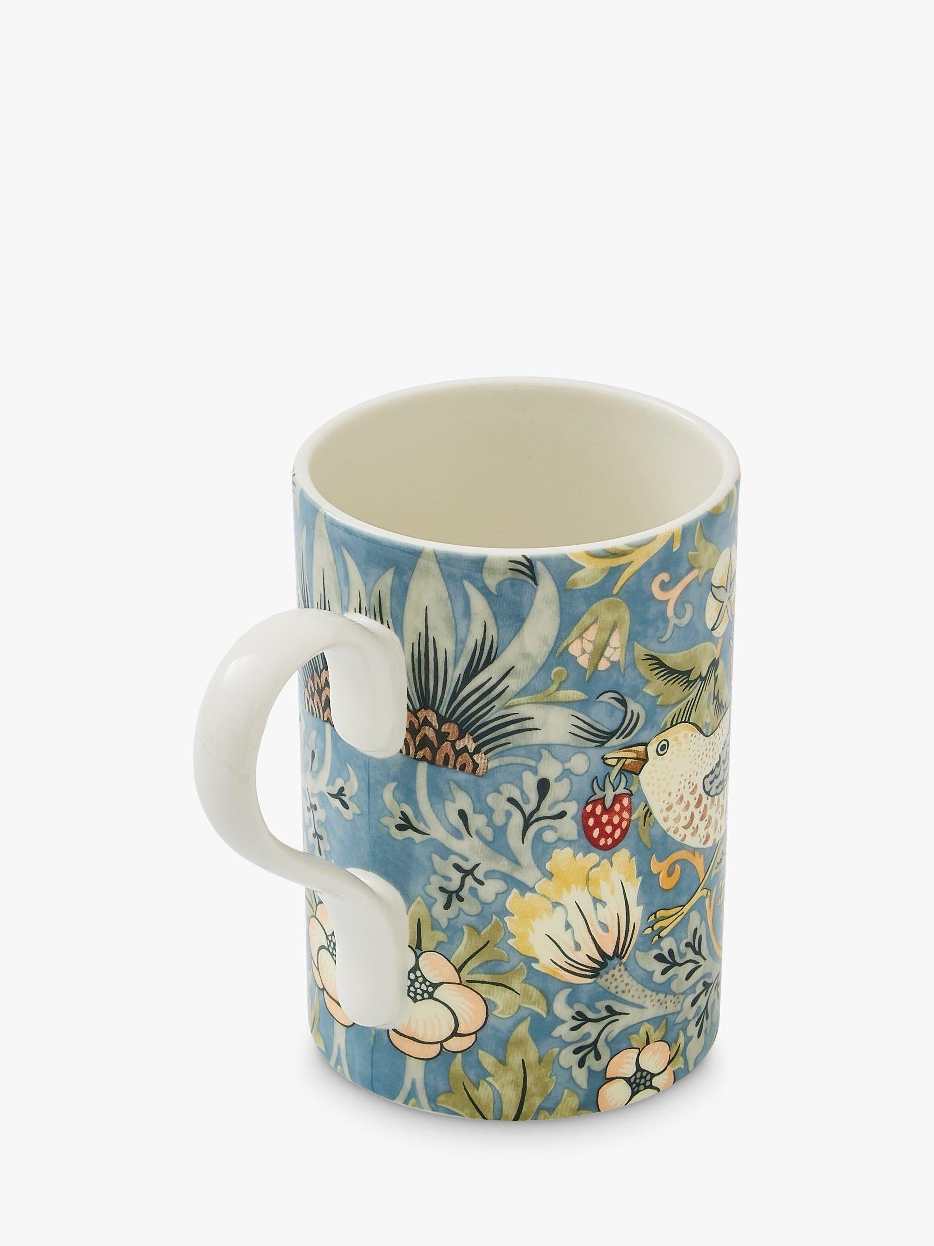 Morris & Co Spode Strawberry Thief porcelain mug 340ml - British product