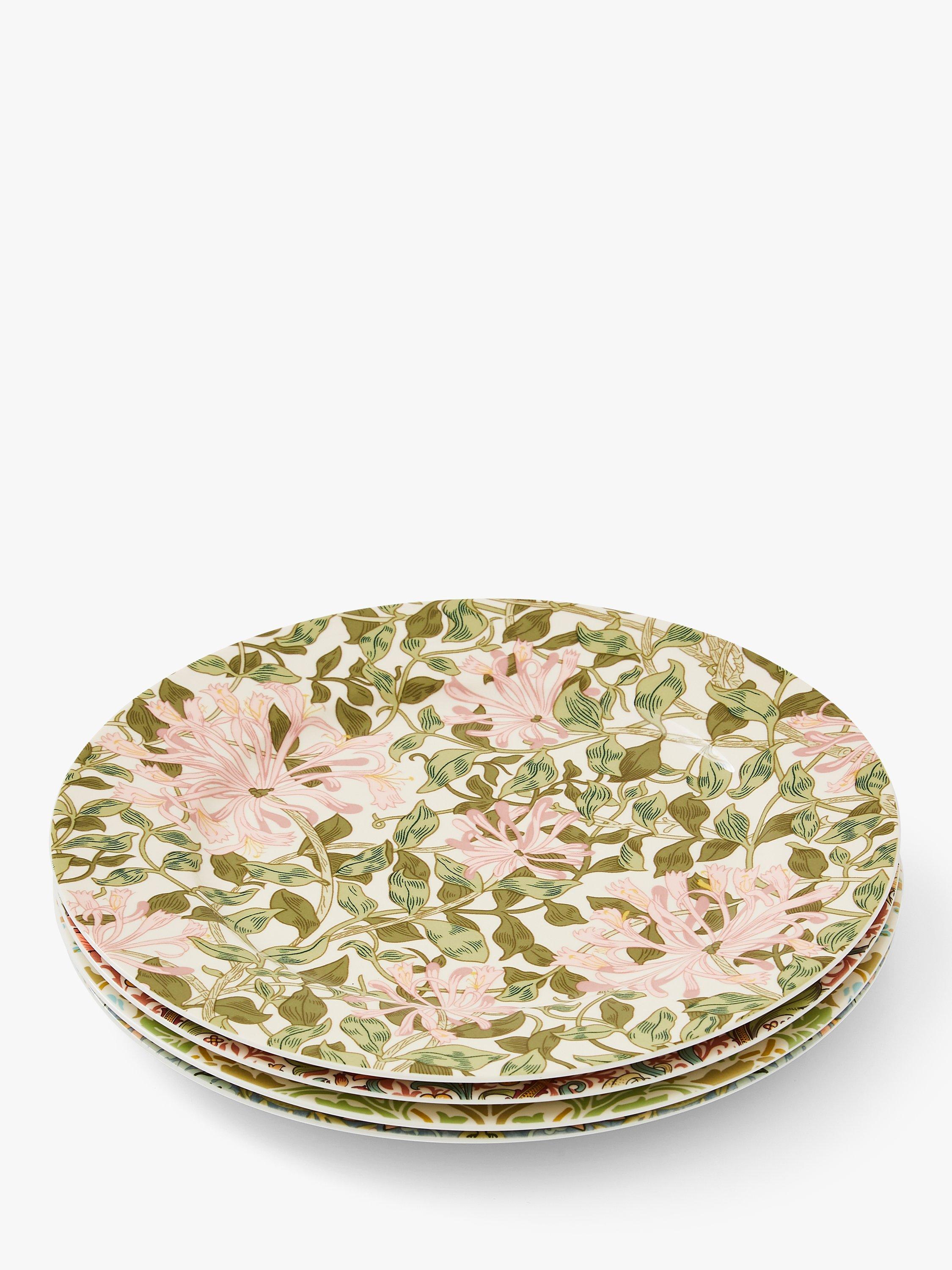 Morris & Co. Spode cake plates multi design 21.5cm set of 4, imported from the UK
