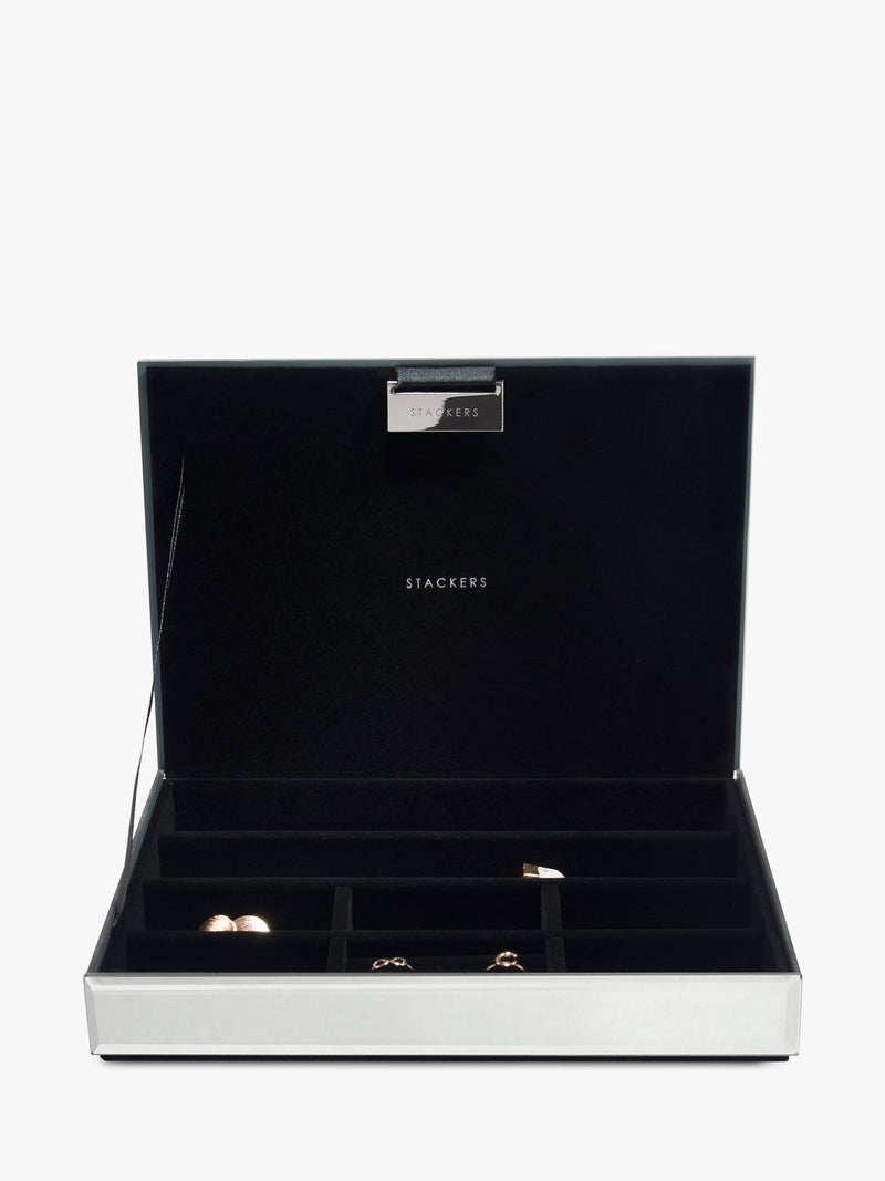 Stackers glass classic jewellery box set of 3 layers - British product