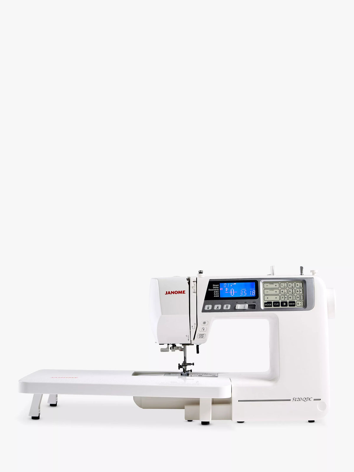 Janome 5120QDC sewing machine white (British brand)