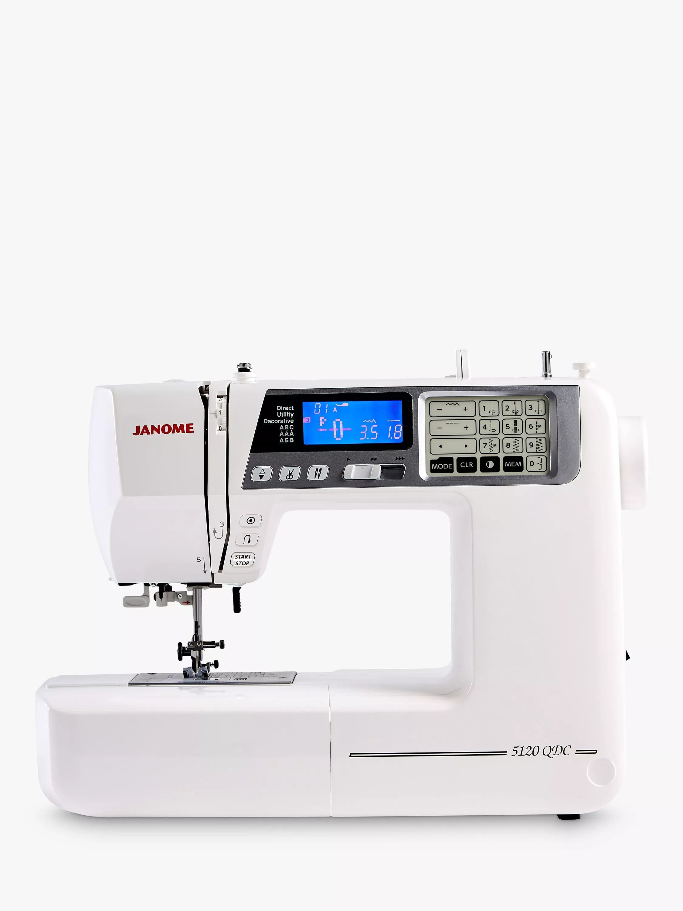 Janome 5120QDC sewing machine white (British brand)