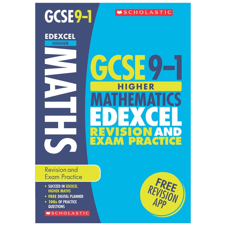 Scholastic GCSE Maths revision guide and exam practice workbook (British brand)