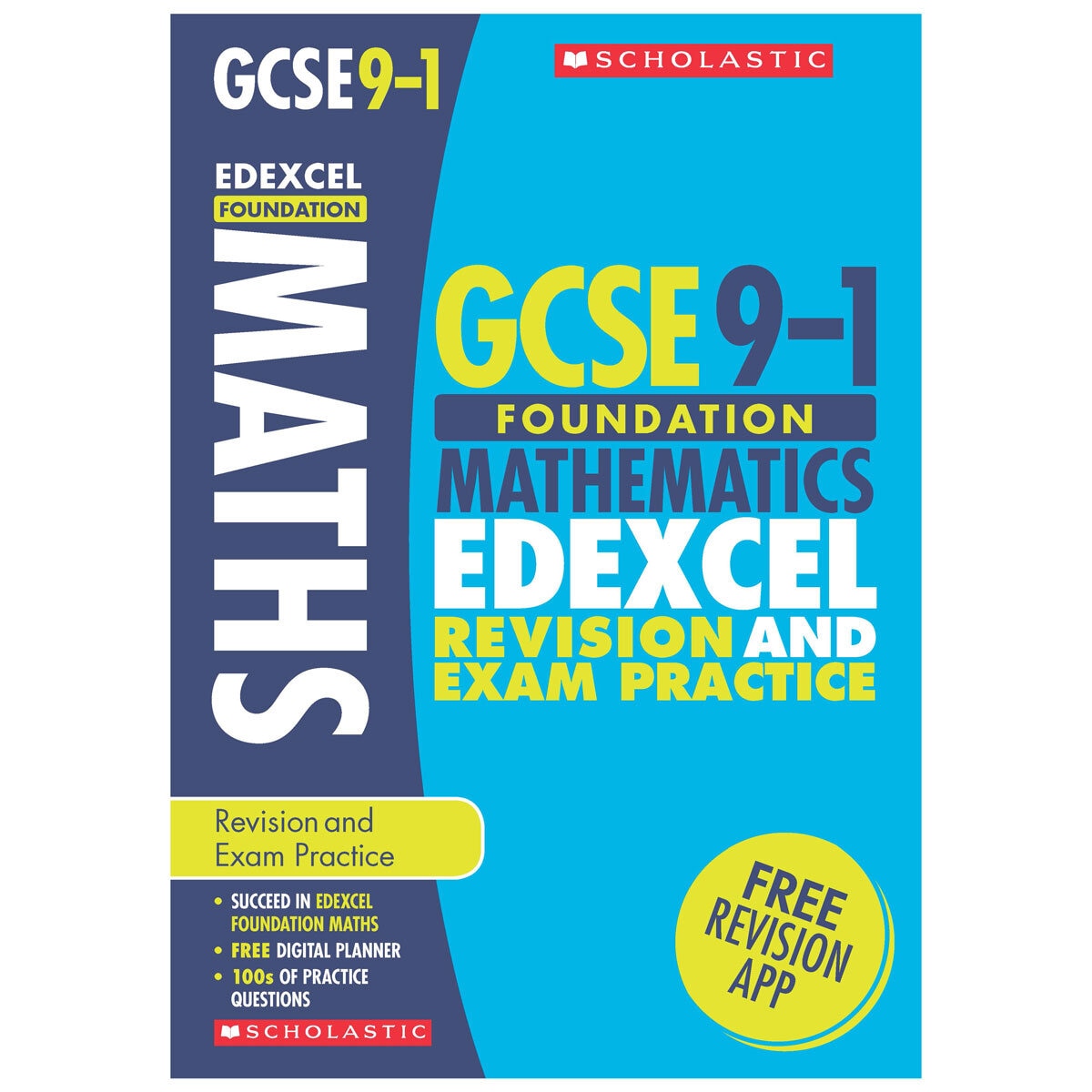 Scholastic GCSE Maths revision guide and exam practice workbook (British brand)