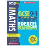 Scholastic GCSE Maths revision guide and exam practice workbook (British brand)
