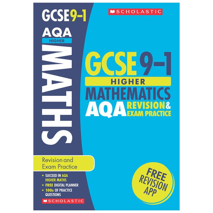 Scholastic GCSE Maths revision guide and exam practice workbook (British brand)