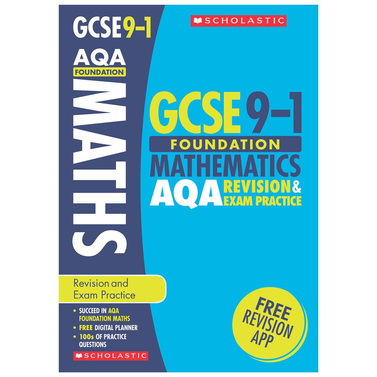 Scholastic GCSE Maths revision guide and exam practice workbook (British brand)
