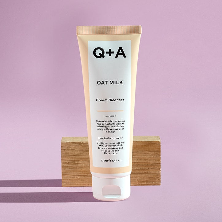 Q+A Oat Milk Cream Cleanser 125ml Cleanser & Toner Holland&Barrett   